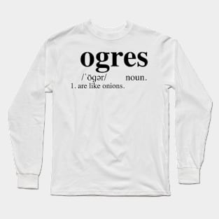 Ogres - Dictionary Long Sleeve T-Shirt